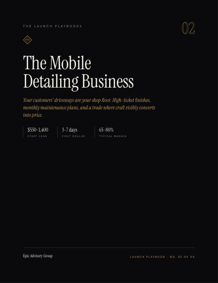 Mobile Auto Detailing field guide