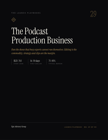Podcast Production field guide
