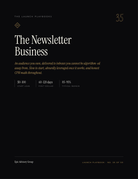 Newsletter Business field guide
