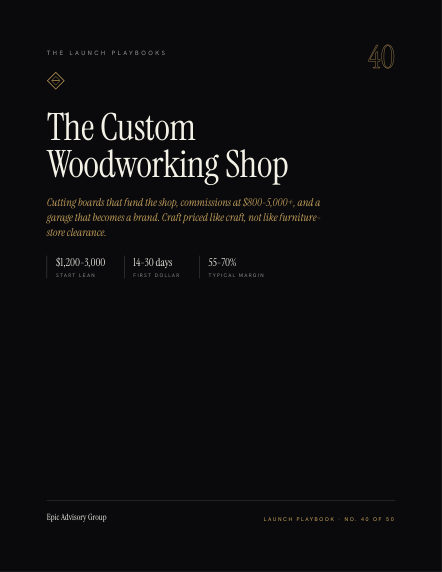 Custom Woodworking field guide