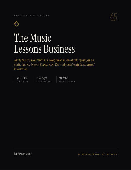 Music Lessons field guide
